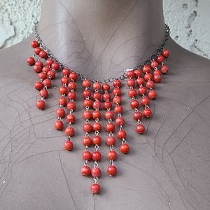 Coral Beaded Necklace